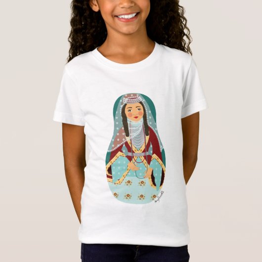 Armeense Matryoshka Girls' T-shirt (Voorkant)