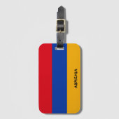 Armeense Nationale Vlag Patriottisch Bagagelabel (Voorkant (verticaal))