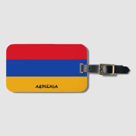 Armeense Nationale Vlag Patriottisch Bagagelabel (Voorkant (horizontaal))