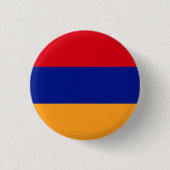 Armeense nationale vlag ronde button 3,2 cm (Voorkant)
