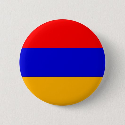 Armeense nationale vlag ronde button 5,7 cm (Voorkant)