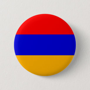Armeense nationale vlag ronde button 5,7 cm