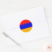 Armeense nationale vlag ronde sticker (Envelop)