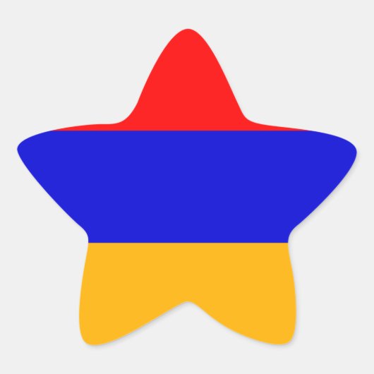Armeense nationale vlag ster sticker (Voorkant)