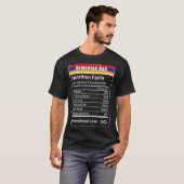 Armeense pap Nutrition Facts Vaderdag Gift Dad T-shirt (Voorkant volledig)