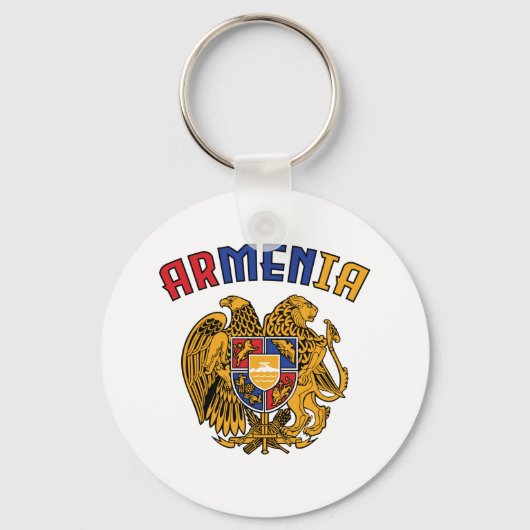 Armeense pride Flag Coffee Mok T-Shirt Trucker Hat Sleutelhanger (Voorkant)