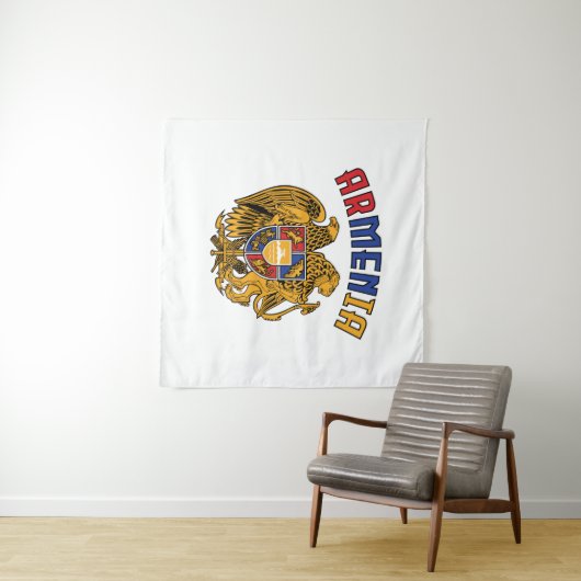 Armeense pride Flag Coffee Mok T-Shirt Trucker Hat Wandkleed (In Situ (horizontaal))