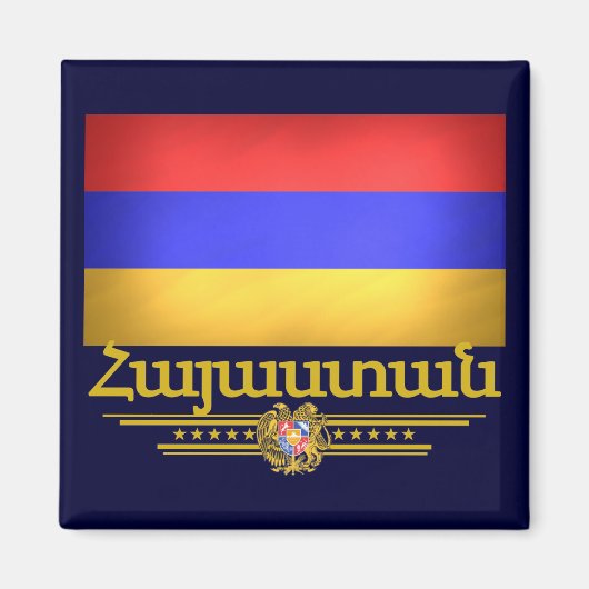 Armeense pride magneet (Voorkant)