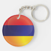 Armeense ronde - pictogramvlag sleutelhanger (Achterkant)