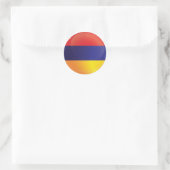 Armeense ronde - pictogramvlag sticker (Tas)