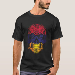 Armeense schedel en Rozen vlag T-shirt