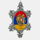 Armeense sneeuwvlok, Armeense vlag Tin Sneeuwvlok Ornament (Links)