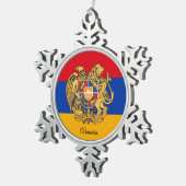 Armeense sneeuwvlok, Armeense vlag Tin Sneeuwvlok Ornament (Rechts)