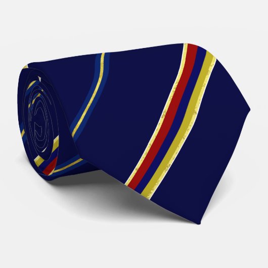 Armeense streepjesvlag stropdas (Opgerold)