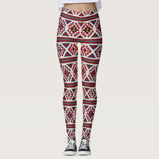 Armeense tapijtpatroonLeggings - Uniek ontwerp Leggings (Voorkant)