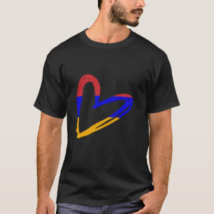 Armeense trots Armenië Vlag Hart Armeense wortels T-shirt