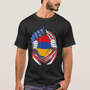 Armeense vlag Amerikaanse trots van mijn Armeense T-shirt