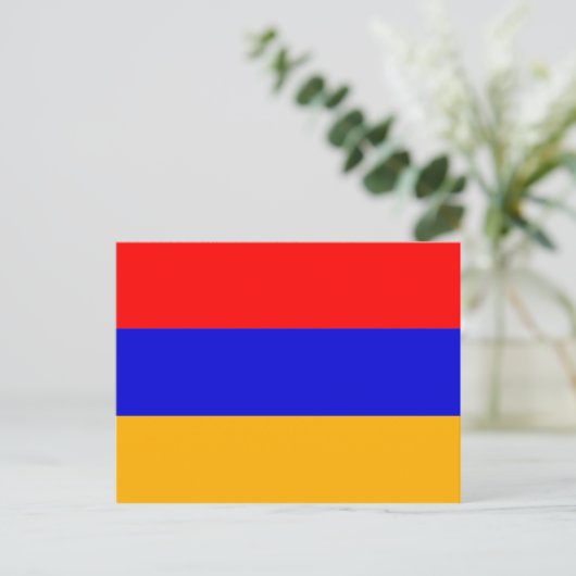 Armeense vlag briefkaart (Staand voorkant)