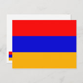 Armeense vlag briefkaart (Voorkant / Achterkant)