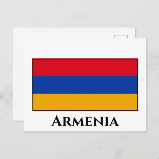 Armeense vlag briefkaart (Voorkant / Achterkant)