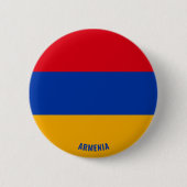 Armeense vlag charmerende patriottische vlag ronde button 5,7 cm (Voorkant)