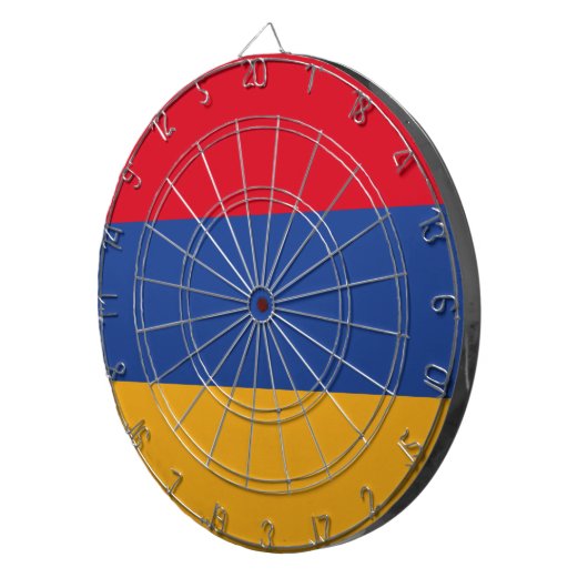 Armeense vlag dartbord (Voorkant Rechts)