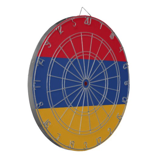 Armeense vlag dartbord (Voorkant Links)