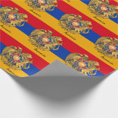 Armeense vlag Emblem en Armeense cadeautjes/sportf Cadeaupapier (Hoek)
