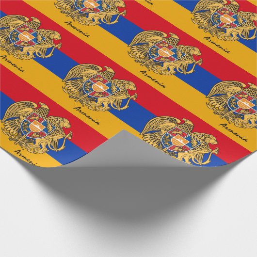 Armeense vlag Emblem en Armeense cadeautjes/sportf Cadeaupapier (Hoek)