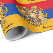 Armeense vlag Emblem en Armeense cadeautjes/sportf Cadeaupapier (Rol Hoek)