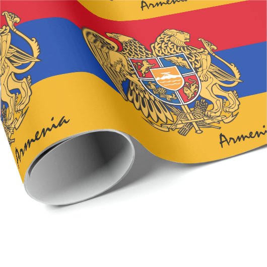 Armeense vlag Emblem en Armeense cadeautjes/sportf Cadeaupapier (Rol Hoek)