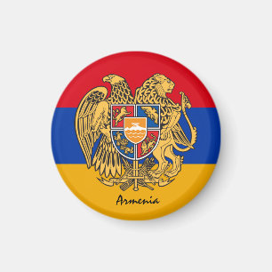 Armeense vlag, Emblem en Armeense vakantie-/sportf Magneet