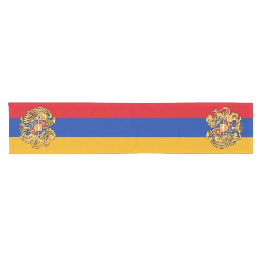 Armeense vlag, Emblem & Sport fan / huis Armenië Korte Tafelloper (Horizontaal)