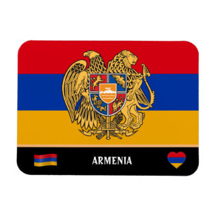 Armeense vlag en Armeense land reizen/Armenië Magneet