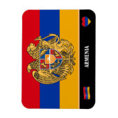 Armeense vlag en Armeense land reizen/Armenië Magneet (Verticaal)