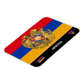 Armeense vlag en Armeense land reizen/Armenië Magneet (Linkerzijde)