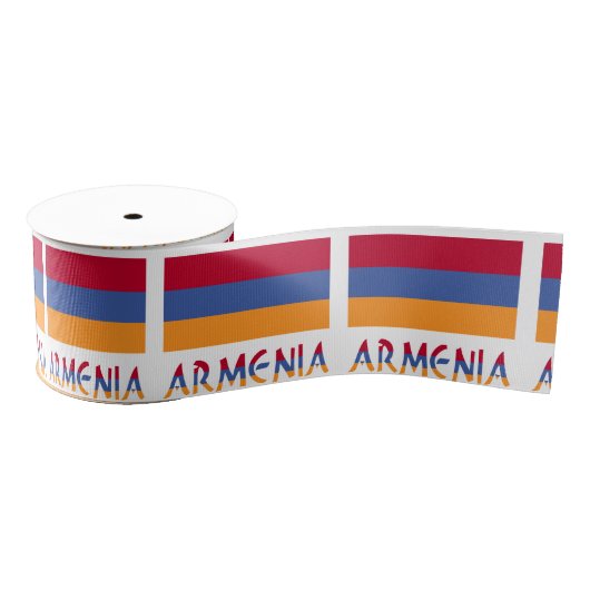 Armeense vlag en Armeense vlag Grosgrain Lint (Spoel)