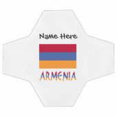 Armeense vlag en Armeense vlag met Jouw naam Voetb Voetbal (Enkel)