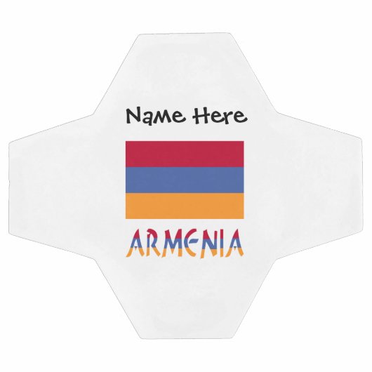 Armeense vlag en Armeense vlag met Jouw naam Voetb Voetbal (Enkel)