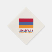 Armeense vlag en Armenië in vlaggenkleuren Servet (Hoek)
