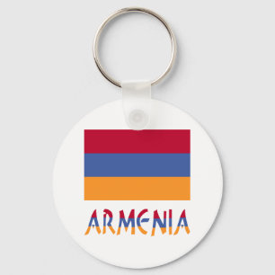 Armeense vlag en Armenië in vlaggenkleuren Sleutelhanger