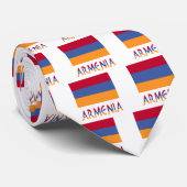 Armeense vlag en Armenië in vlaggenkleuren Stropdas (Opgerold)