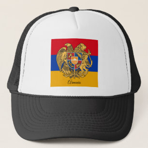 Armeense vlag en Armenië - mode, reizen/sport Trucker Pet