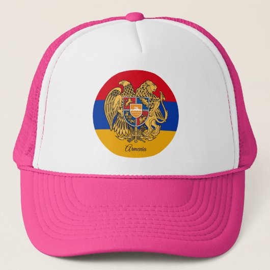 Armeense vlag en Armenië - mode, reizen/sport Trucker Pet (Voorkant)