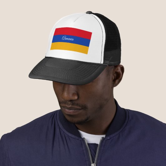 Armeense vlag en Armenië - mode, reizen/sport Trucker Pet (In situ)