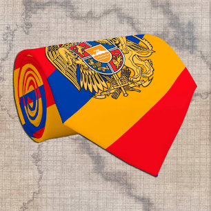 Armeense vlag en Armenië reizen, bedrijven en spo Stropdas