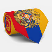 Armeense vlag en bedrijf Armenië, reizen/sport Stropdas (Opgerold)