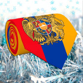 Armeense vlag en bedrijf Armenië, reizen/sport Stropdas