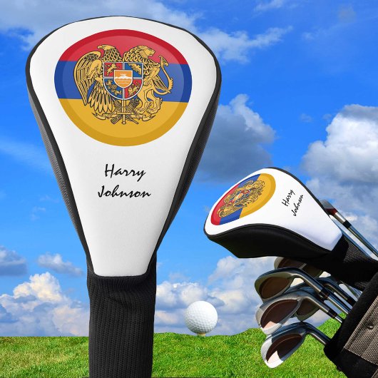 Armeense vlag en monogrammed Golf Clubs Hoesjes Golfheadcover