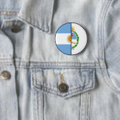 Armeense vlag en wapenschild ronde button 5,7 cm (In situ)